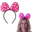 Vincha Minnie Lunares Tela Luminosa (LED)