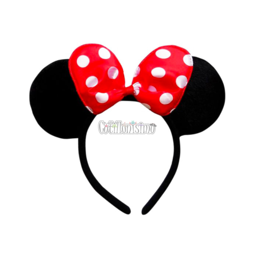 Vincha Minnie Tela Negra