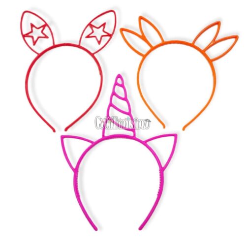 Vincha Animales Plastica Modelos Surtidos x1 Unidad