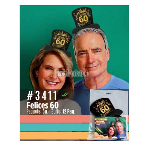 Vincha Tries Felices 60 X5 Unidades