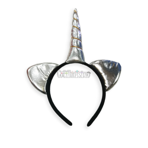 Vincha Unicornio Plateada x1 Unidad