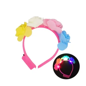 Vincha con Flores Goma Eva (LED)