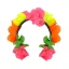 Vincha con Flores Multicolor (FLUO)