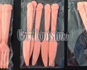 Cubiertos Eroticos Pene (Set 18 Piezas)