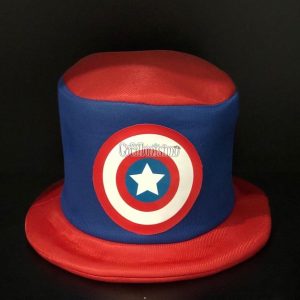 Sombrero Galera Jersey Superheroe CAPITAN AMERICA