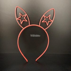 Vincha Conejita Con Estrella Fluo x 12 unidades (PLASTICO) - Imagen 3
