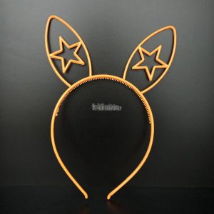 Vincha Conejita Con Estrella Fluo x 12 unidades (PLASTICO) - Imagen 2