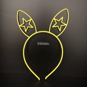 Vincha Conejita Con Estrella Fluo x 12 unidades (PLASTICO) - Imagen 4
