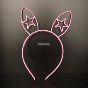 Vincha Conejita Con Estrella Fluo x 12 unidades (PLASTICO) - Imagen 5