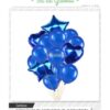 Set Globos Color Azul 14 Pcs