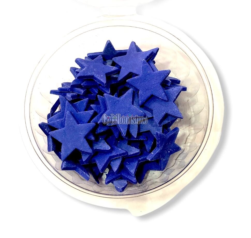 Pastillaje Estrellas Color AZUL X40 Unidades