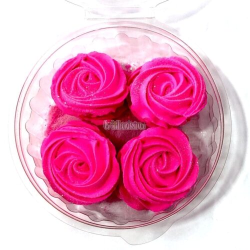 Pastillaje Roseton Glace Color FUCSIA X8 Unidades