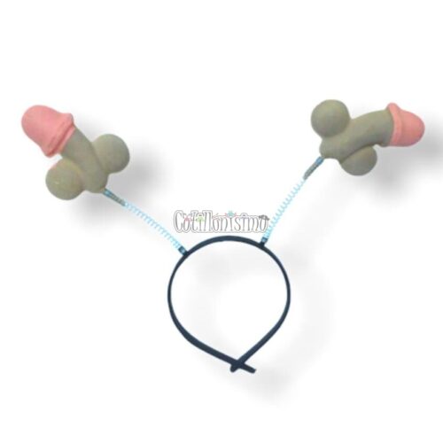 Vincha Resorte Pene De Plástico x1 Unidad
