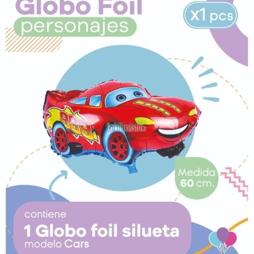 Globo RAYO CARS (Silueta) Apto Aire