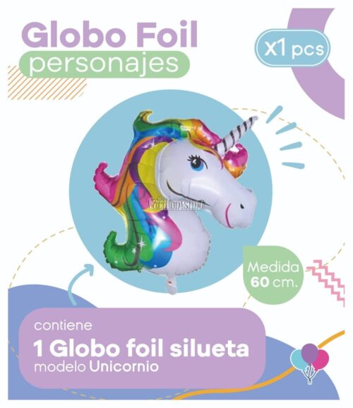 Globo UNICORNIO (Silueta) Apto Aire