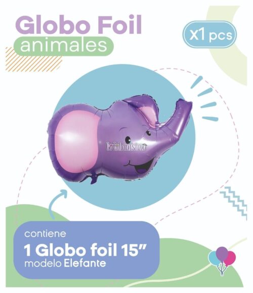 Globo ELEFANTE (15 Pulgadas) Apto Aire