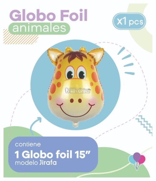 Globo JIRAFA (15 Pulgadas) Apto Aire