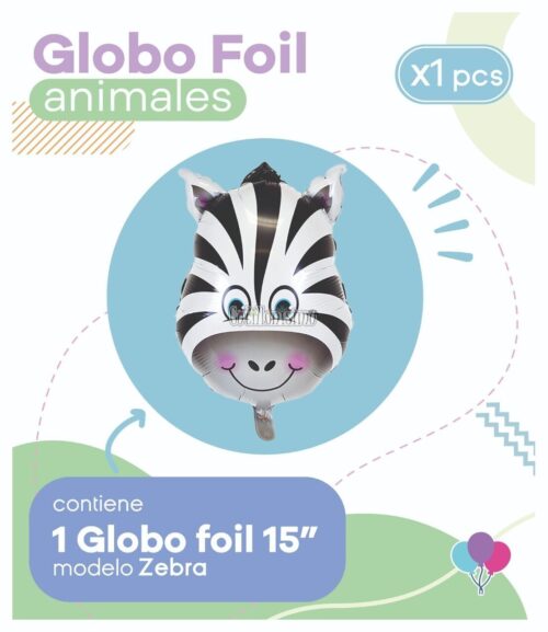 Globo CEBRA (15 Pulgadas) Apto Aire