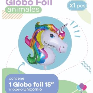 Globo UNICORNIO (15 Pulgadas) Apto Aire