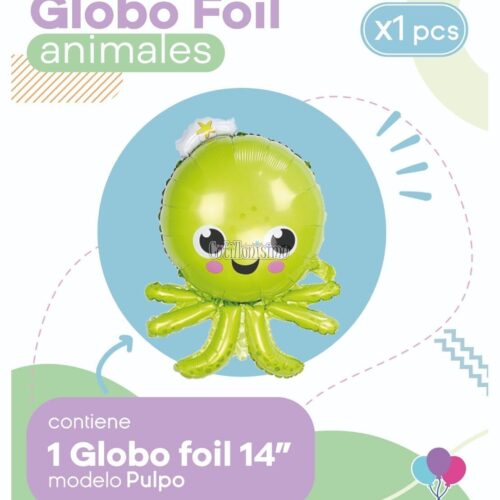 Globo PULPO (14 Pulgadas) Apto Aire