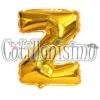 Globo Letra Inflable Z Dorada 40cm