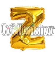 Globo Letra Inflable Z Dorada 80cm