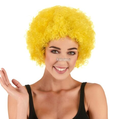 Peluca Afro Color AMARILLO