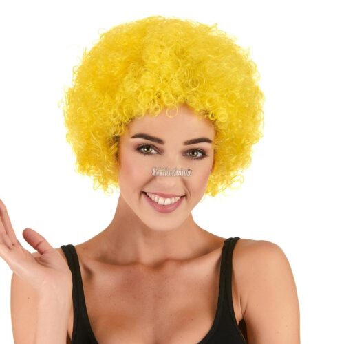 Peluca Afro Color AMARILLO