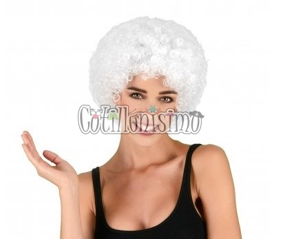 Peluca Afro Color BLANCO