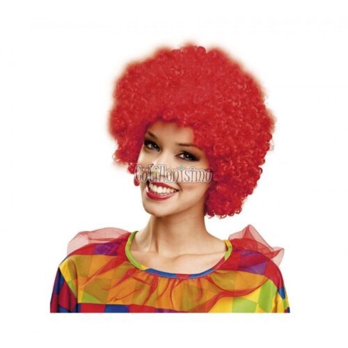 Peluca Afro Color ROJO