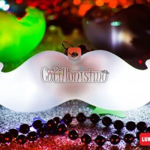 Collar Bigote con Perlas (LED) - Imagen 3