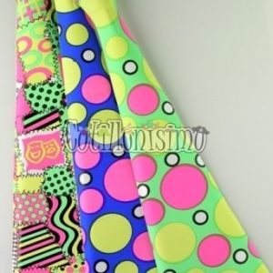 Alternative view of Corbata Fluo Modelos ESTAMPADOS Surtidos 48cm (PLASTICO)