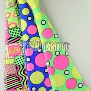 Alternative view of Corbata Fluo Modelos ESTAMPADOS Surtidos 48cm (PLASTICO)