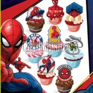 Accesorio para Cupcake SPIDER-MAN X16 Unidades
