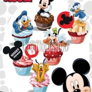 Accesorio para Cupcake MICKEY X16 Unidades