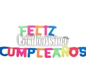 Guirnalda FELIZ CUMPLEAÑOS HOLOGRAFICO Metalizado