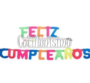 Guirnalda FELIZ CUMPLEAÑOS HOLOGRAFICO Metalizado