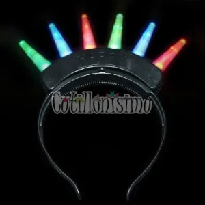Vincha Cresta Punk Giratoria (LED)