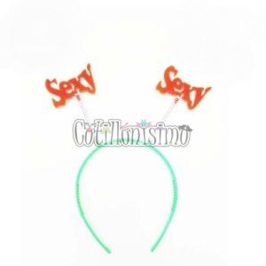 Vincha Resorte SEXY x4 Unidades Colores Surtidos (FLUO)