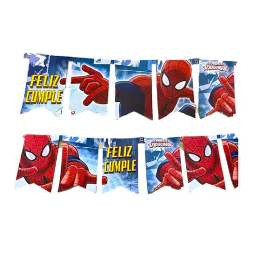 Banderín Spiderman 3mts - Licencia Oficial