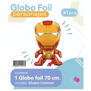 Globo IRON MAN 70cm (Silueta) Apto Aire