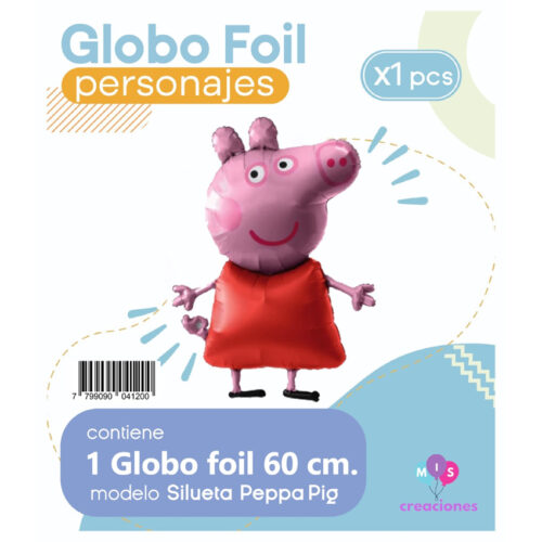 Globo PEPPA PIG 60cm (Silueta) Apto Aire