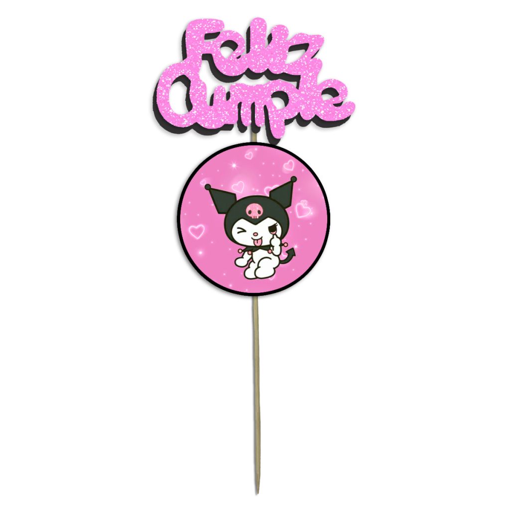 Pinche Feliz Cumpleaños Gibreado Kuromi | Cotillonisimo