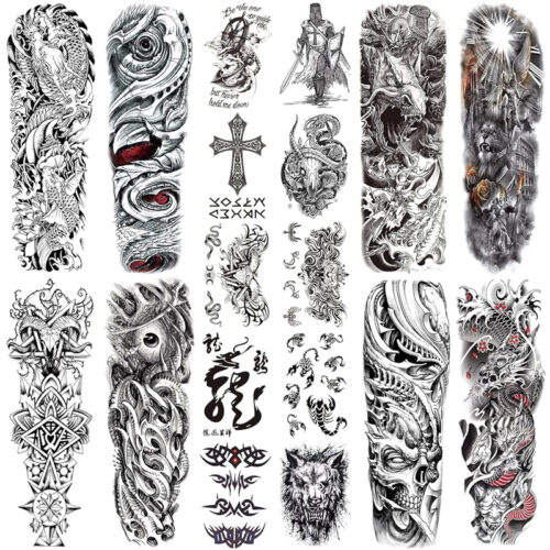 Plancha Tatuaje Temporal Falso Modelos Surtidos x1 Unidad