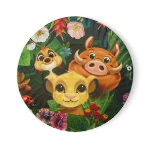 Plato Polipapel Animales de la Selva Disney x8 Unidades - Oficial