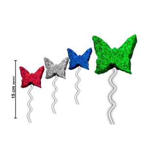 Set Pinches Resorte Mariposa Colores Surtidos X6u
