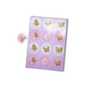 Stickers Autoadhesivos Mariposas Glam x12 Unidades