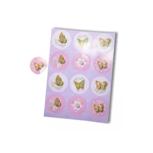 Stickers Autoadhesivos Mariposas Glam x12 Unidades
