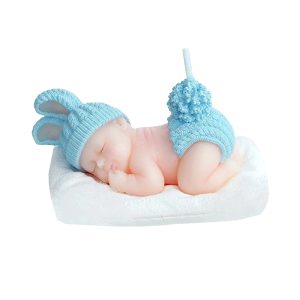 Vela Souvenir Bebe Celeste x1u