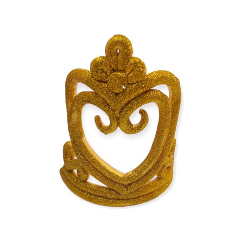 Adorno de Porcelana Corona Dorada